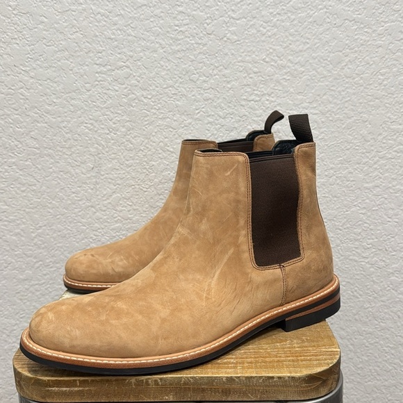 Nisolo Marco All Weather Leather Chelsea Boots Almond Size 12.5 - Picture 5 of 9